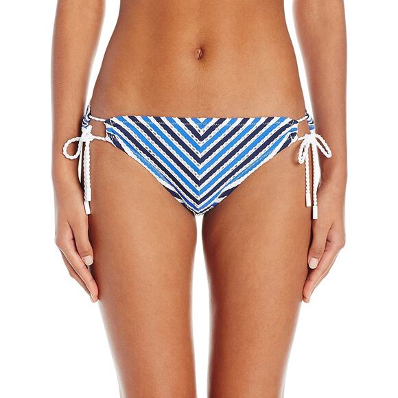 Jessica Simpson Other - Jessica Simpson Maritime Stripe String Side Hipster Bikini Bottom Marine Size M